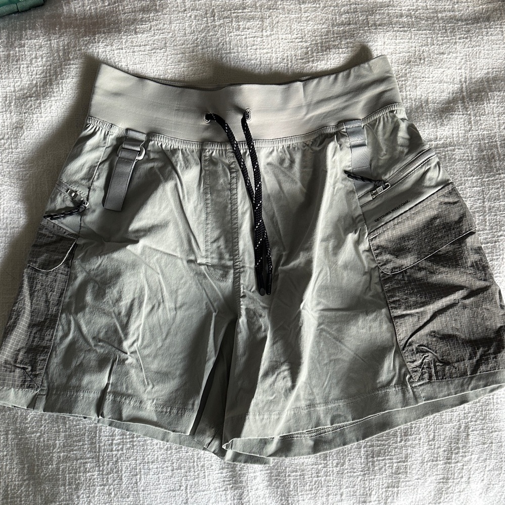 lululemon athletica Light and Dark Gray Cargo Shorts